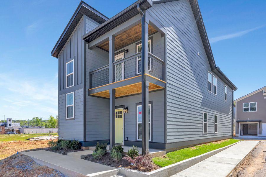 Representative exterior photo of a completed home built from the Emery - Mill Town by Parkside Builders in The Parks of Mill Town, Chattanooga, TN (Image 19). Representative exterior photo of a completed home built from the Emery - Mill Town by Parkside Builders in The Parks of Mill Town, Chattanooga, TN (Image 19).