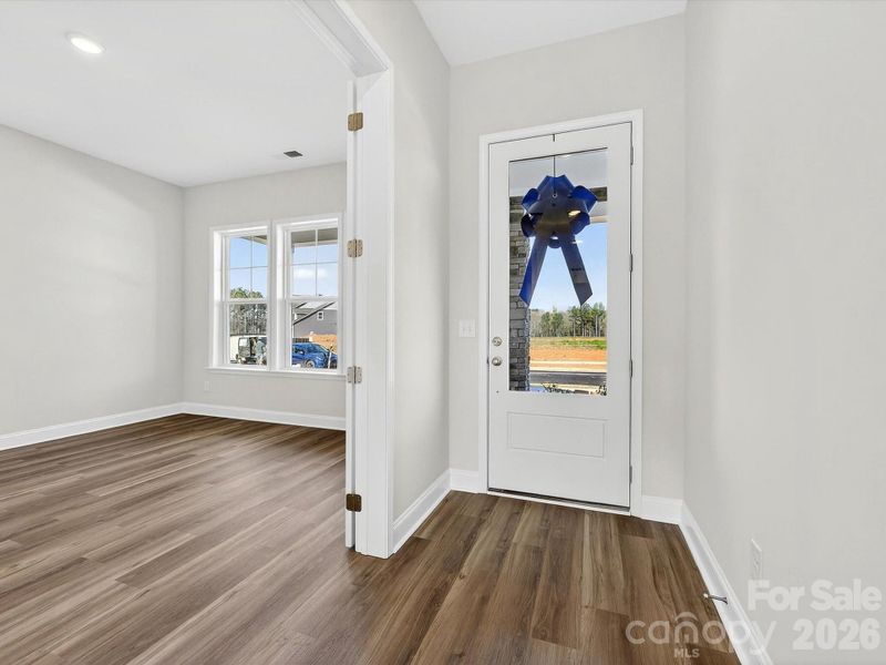 Foyer Opens to Private Study