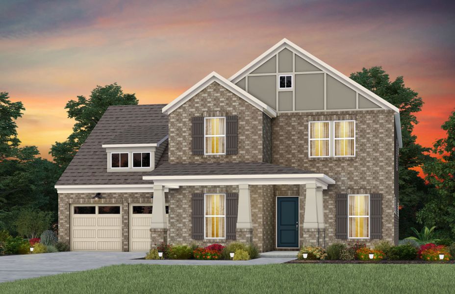 Front exterior of a new home in Kinsdale, Lancaster, SC, highlighting curb appeal (Image 19).