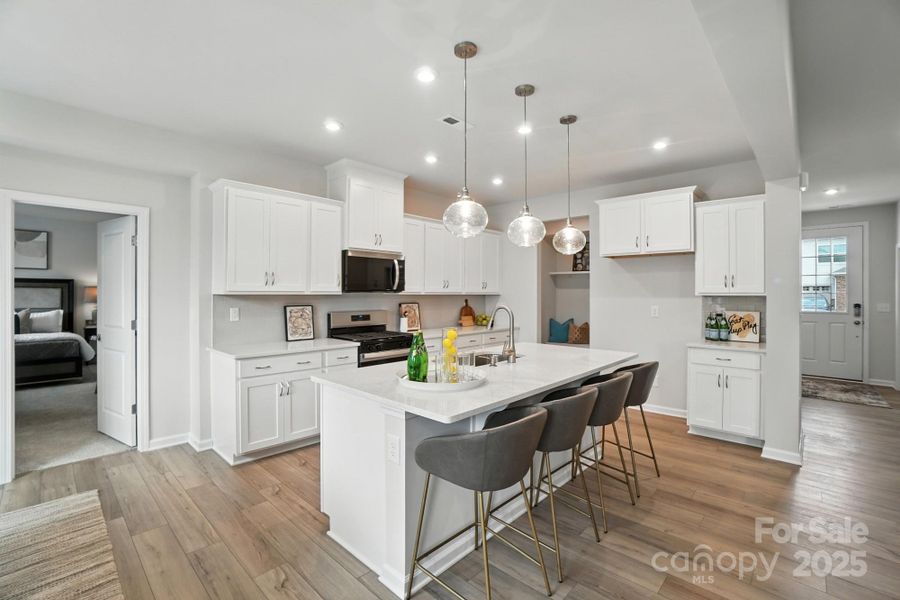 Furnished interior view inside a new home in Waxhaw Landing, Monroe (Image 7).