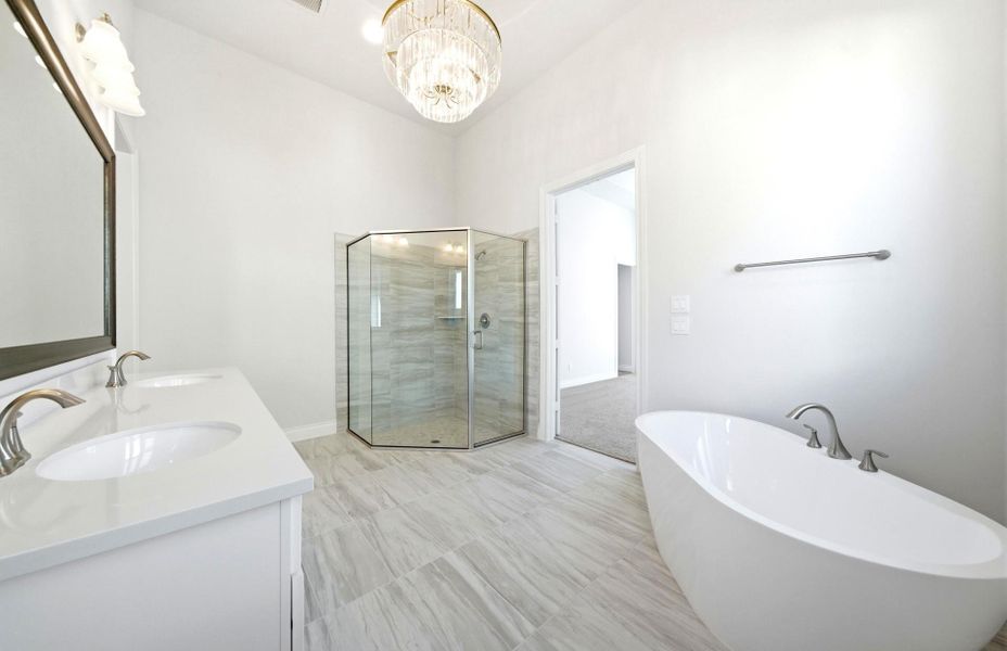 Furnished interior view inside a new home in The Highlands 55′, Porter (Image 7).