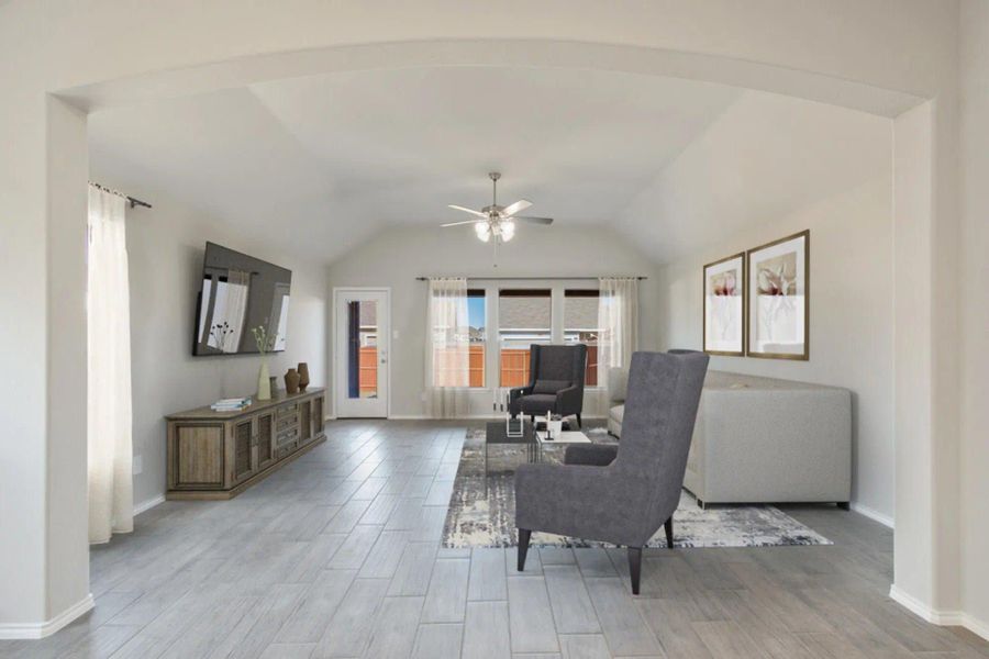 Family Room | Concept 1958 at Redden Farms - Classic Series in Midlothian, TX by Landsea Homes