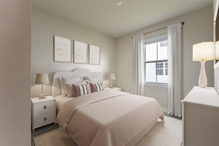 Representative furnished interior of a home built from the Harrison by Ryan Homes in The Palms at Venetian Bay, New Smyrna Beach (Image 14).