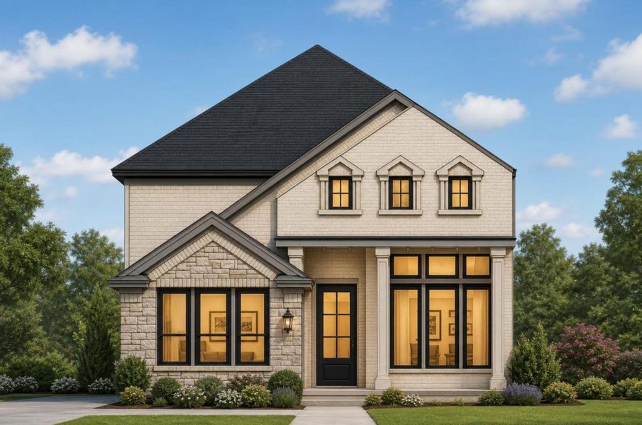 Representative exterior photo of a completed home built from the Royal Lakes by Grand Homes in Walton Ridge - Carriage, Corinth, TX (Image 20).