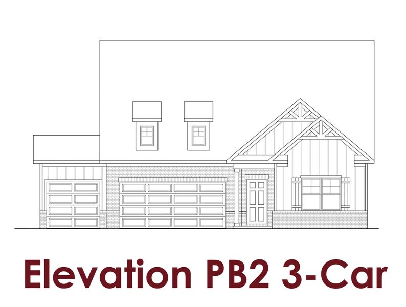 Representative rendering of the exterior for the Bluff                                                                Primary Suite on Main by Chafin Communities (Image 20).