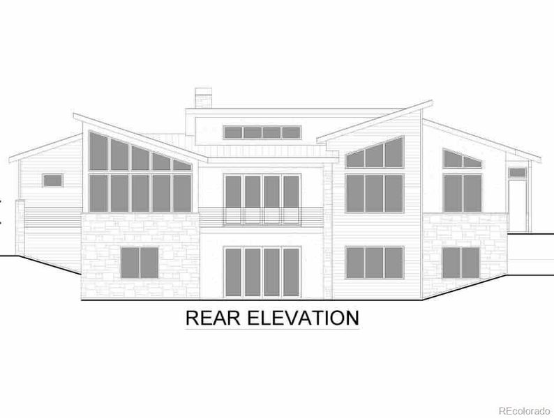 Exterior rendering of this home design in , Woodland Park, CO (Image 6). Exterior rendering of this home design in , Woodland Park, CO (Image 6).
