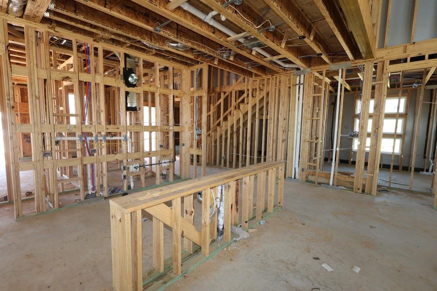 In-progress construction of a new home in Dunham Pointe, Cypress, TX (Image 11).