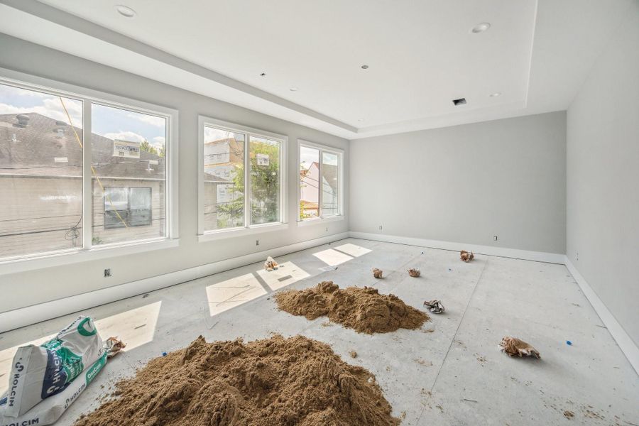 Primary Bedroom.  Construction as of September 29th, 2025.