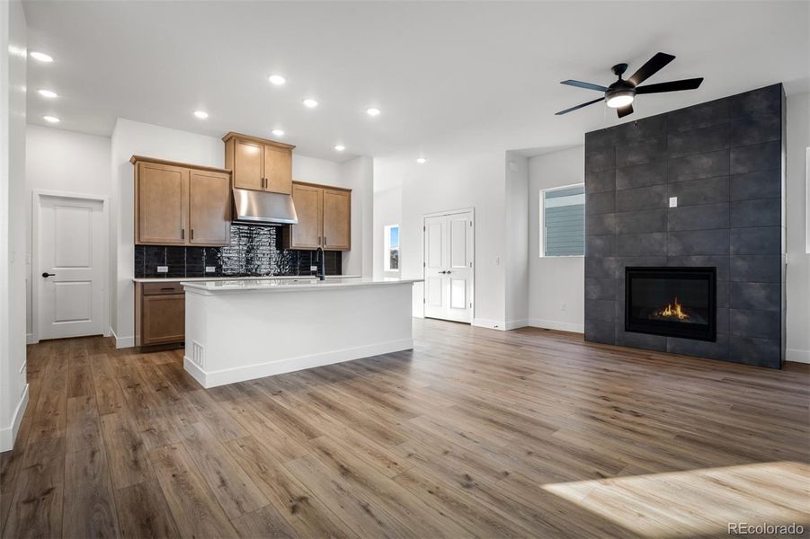 Furnished interior view inside a new home in Revel Crossing at Wolf Ranch – The Outlook Collection, Colorado Springs (Image 16).