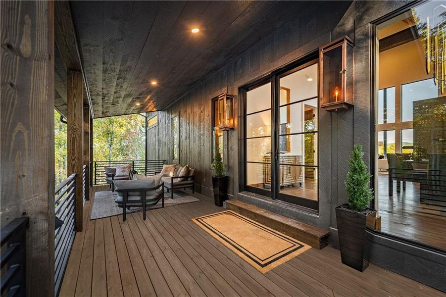 Exterior details and patio area of a home in , Blue Ridge (Image 29). Exterior details and patio area of a home in , Blue Ridge (Image 29).