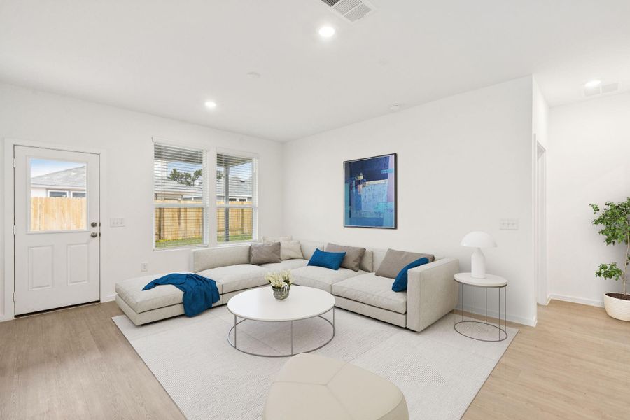 Furnished interior view inside a new home in Decker Farms, Magnolia (Image 14). Furnished interior view inside a new home in Decker Farms, Magnolia (Image 14).