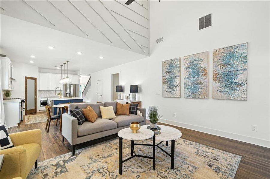 Furnished interior view inside a new home in , Cartersville (Image 9).