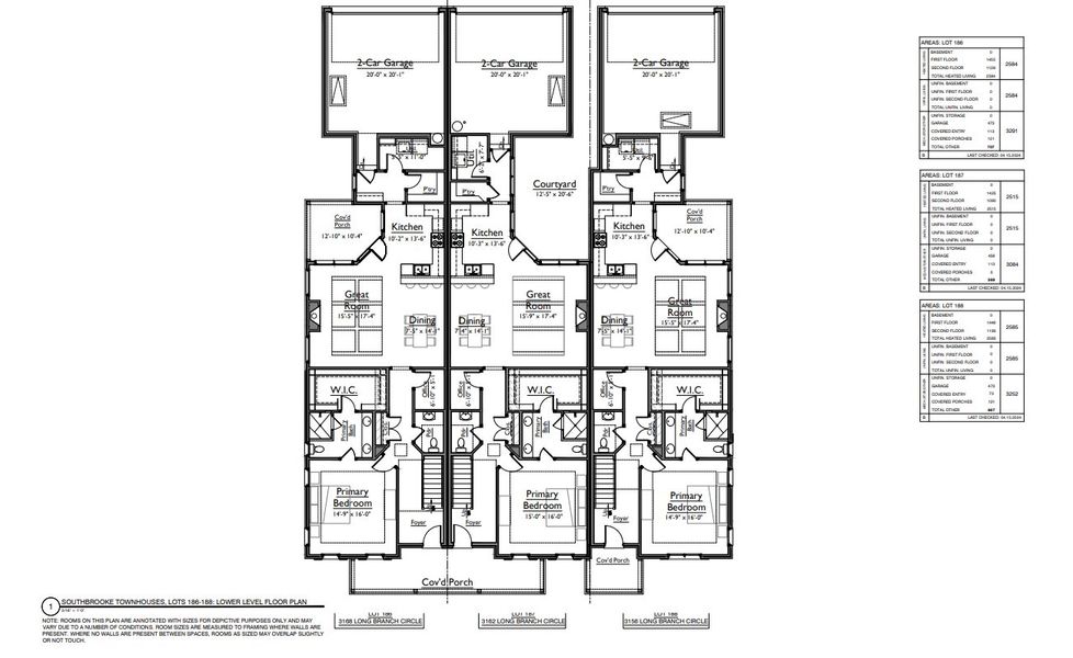 2D floor plan layout of this home in Southbrooke, Franklin, TN (Image 5).