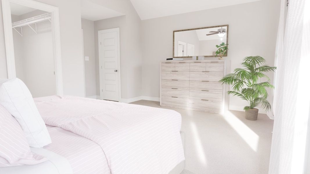 Representative furnished interior of a home built from the Fontaine Townhome by Parkside Builders in The Parks of Mill Town, Chattanooga (Image 13).