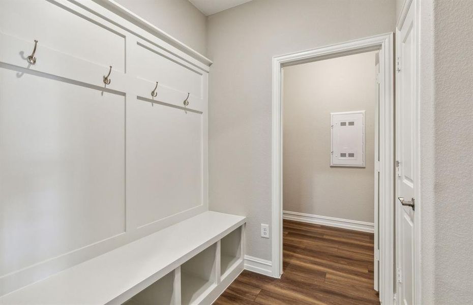 Spacious mud room*real home pictured