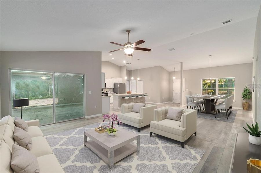 Furnished interior view inside a new home in , Dunnellon (Image 6). Furnished interior view inside a new home in , Dunnellon (Image 6).