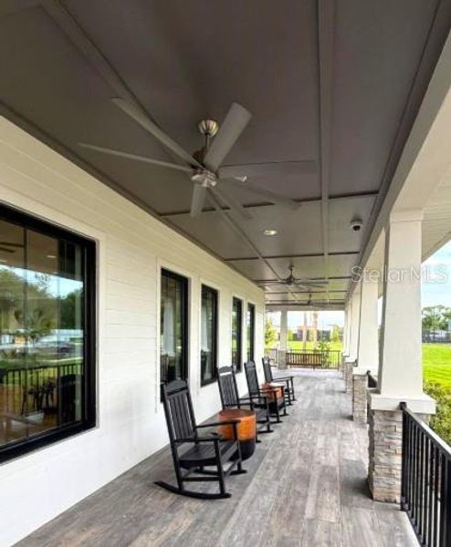 Exterior details and patio area of a home in , Zephyrhills (Image 14).