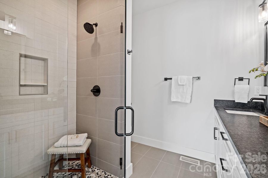 Walk-In Shower in the Primary Suite
