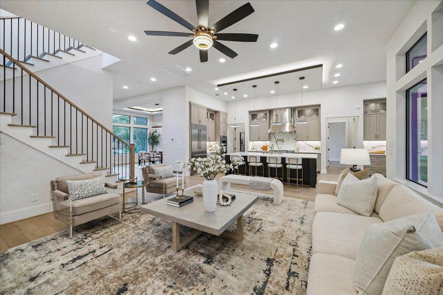 Furnished interior view inside a new home in , Bellaire (Image 11).