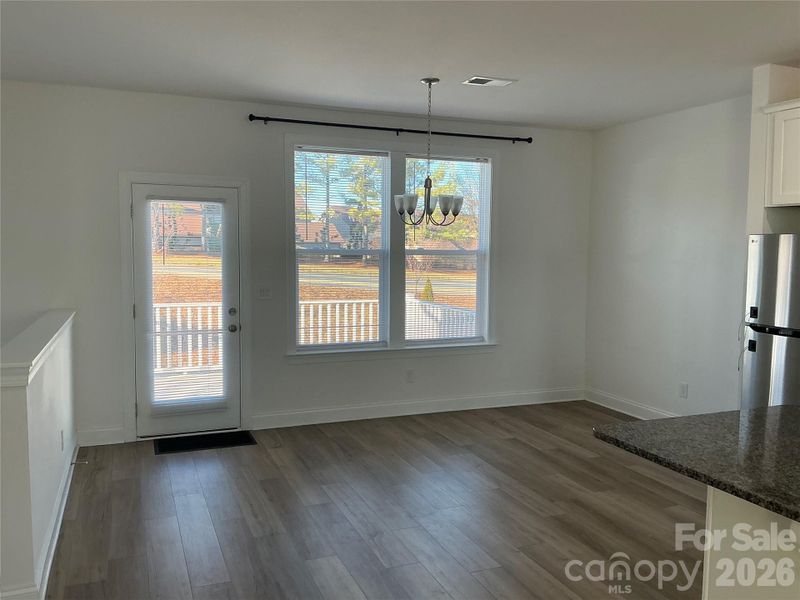 Dining room/area opens to deck