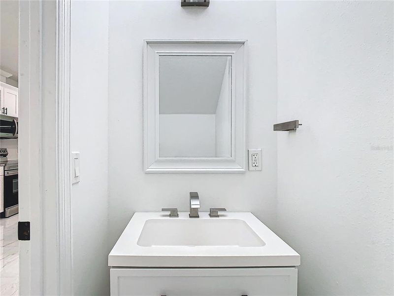 Powder room.  Half bathroom.