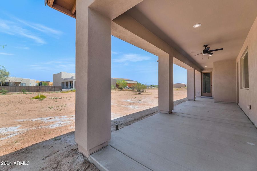 Gigantic back patio