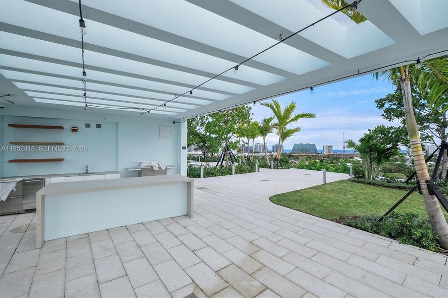 Exterior details and patio area of a home in , Bay Harbor Islands (Image 30). Exterior details and patio area of a home in , Bay Harbor Islands (Image 30).