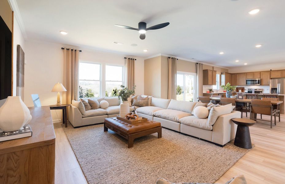 Furnished interior view inside a new home in Highlands of Carter's Station, Columbia (Image 34).