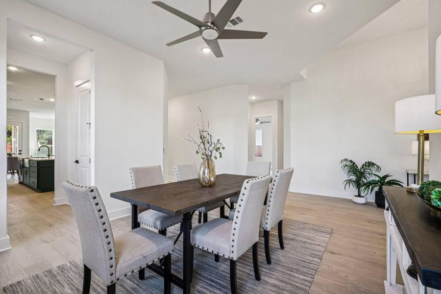 Furnished interior view inside a new home in Sauls Ranch, Round Rock (Image 35).