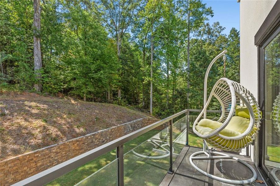 Exterior details and patio area of a home in , Stone Mountain (Image 38).