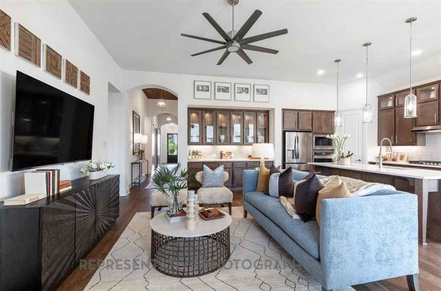 Furnished interior view inside a new home in Tavolo Park, Fort Worth (Image 4).