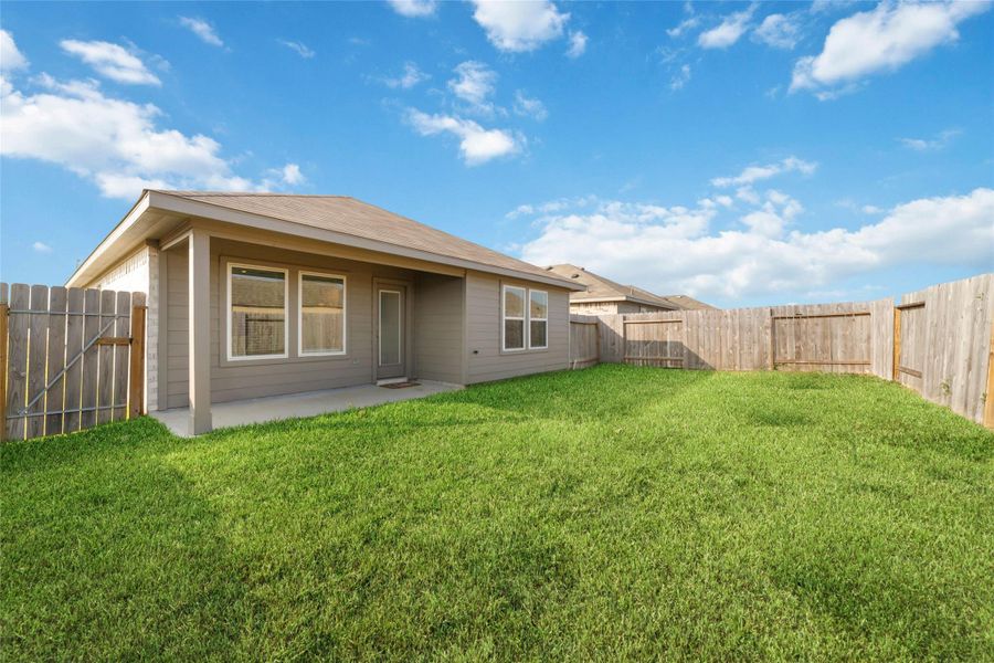 Exterior details and patio area of a home in Breckenridge Forest, Spring (Image 20). Exterior details and patio area of a home in Breckenridge Forest, Spring (Image 20).