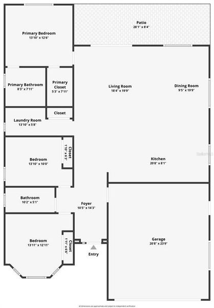 2D floor plan layout of this home in , Rotonda West, FL (Image 5).