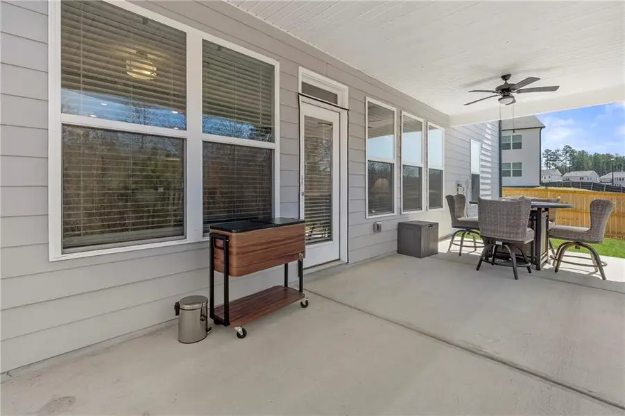 Exterior details and patio area of a home in Water Oak Estates, Lawrenceville (Image 21).