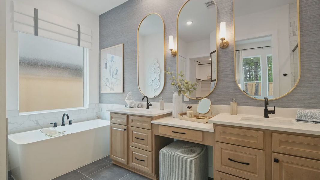 Furnished interior view inside a new home in Parkside on the River, Georgetown (Image 23). Furnished interior view inside a new home in Parkside on the River, Georgetown (Image 23).