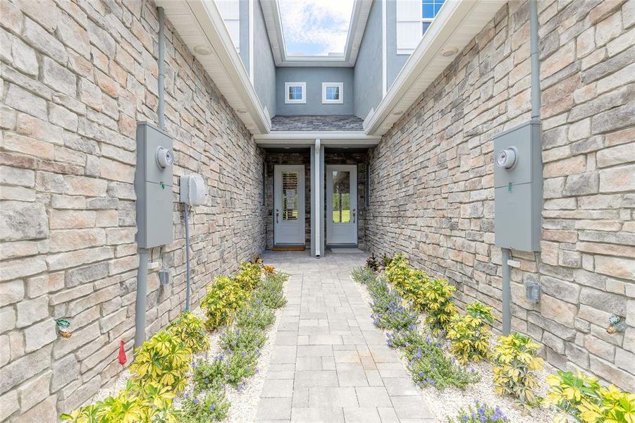 Exterior details and patio area of a home in , New Smyrna Beach (Image 26).