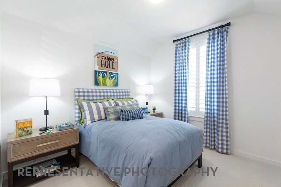 Furnished interior view inside a new home in Wolf Ranch, Georgetown (Image 35).