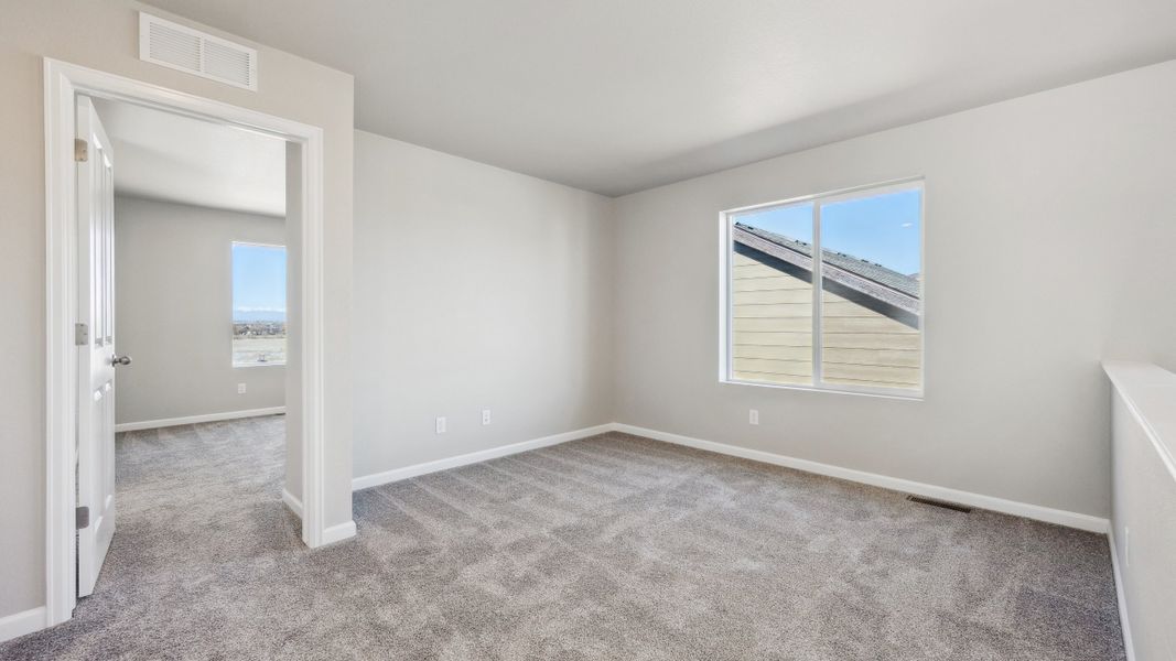 Representative unfurnished interior of a home built from the Paris by Risewell Homes in Parkway at Prairie Center Village, Brighton (Image 4). Representative unfurnished interior of a home built from the Paris by Risewell Homes in Parkway at Prairie Center Village, Brighton (Image 4).