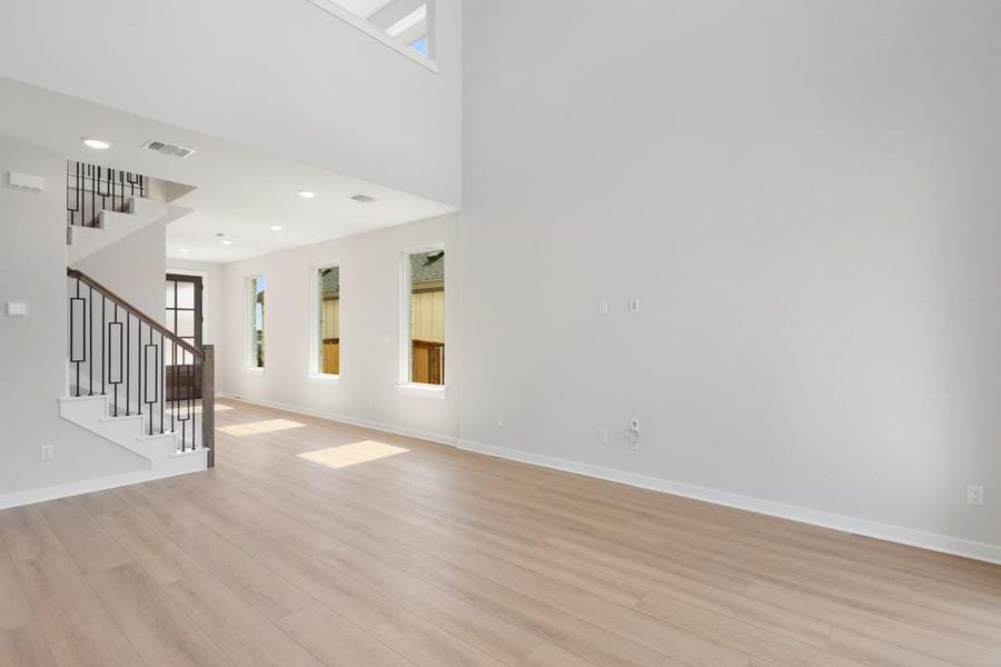 Spacious, unfurnished interior of a new home in Terrace Collection at Heritage, Dripping Springs (Image 26). Spacious, unfurnished interior of a new home in Terrace Collection at Heritage, Dripping Springs (Image 26).