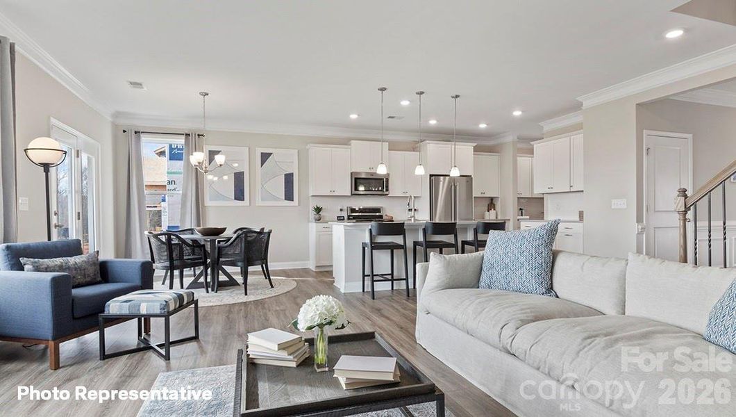 Furnished interior view inside a new home in , Troutman (Image 3). Furnished interior view inside a new home in , Troutman (Image 3).