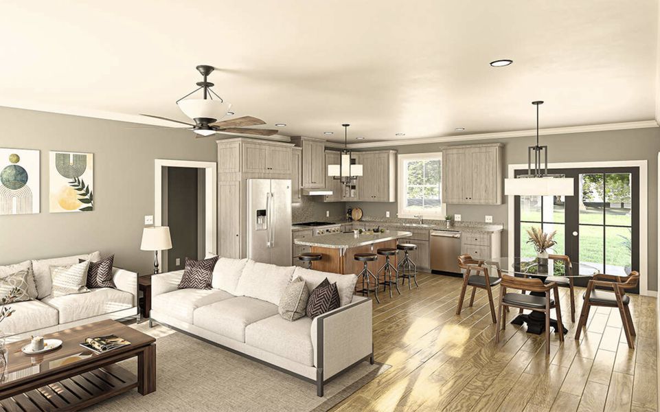 Representative furnished interior of a home built from the Maison by Zeal Home Builders in Patti Lynn Hills, Paradise (Image 4).