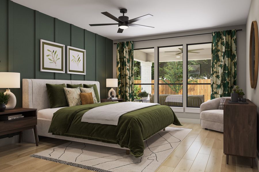 Representative furnished interior of a home built from the Camden by Tri Pointe Homes in The Estates at James Lane, Fulshear (Image 13).