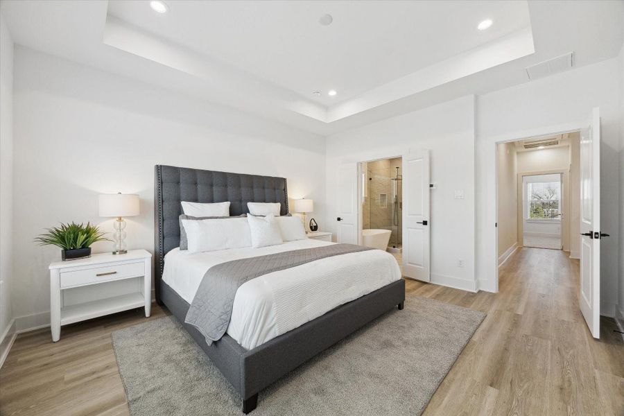 Furnished interior view inside a new home in , Houston (Image 21).