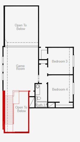 2D floor plan layout of this home in Candela, Richmond, TX (Image 5). 2D floor plan layout of this home in Candela, Richmond, TX (Image 5).