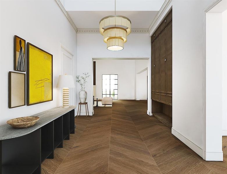 Furnished interior view inside a new home in , Dallas (Image 8).