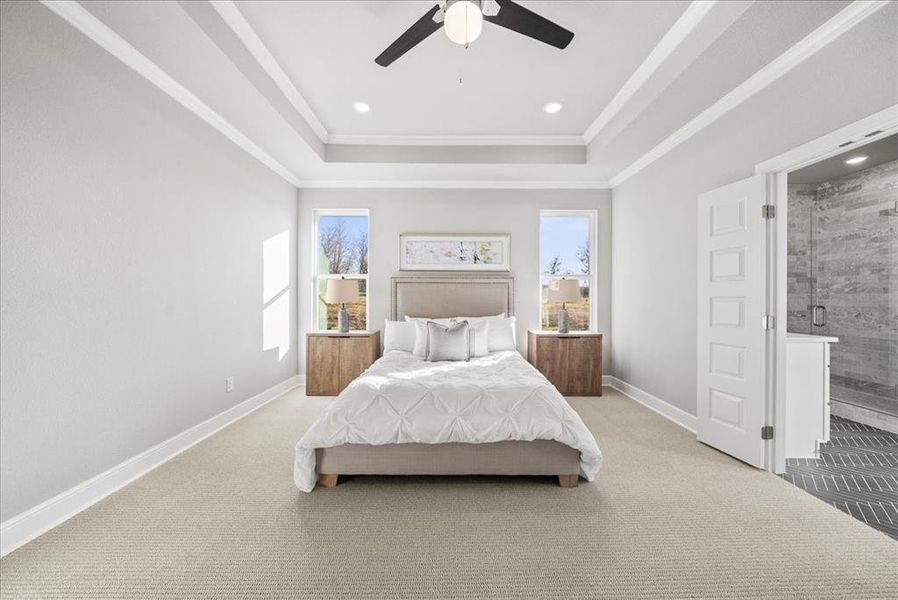 Furnished interior view inside a new home in , Godley (Image 16).