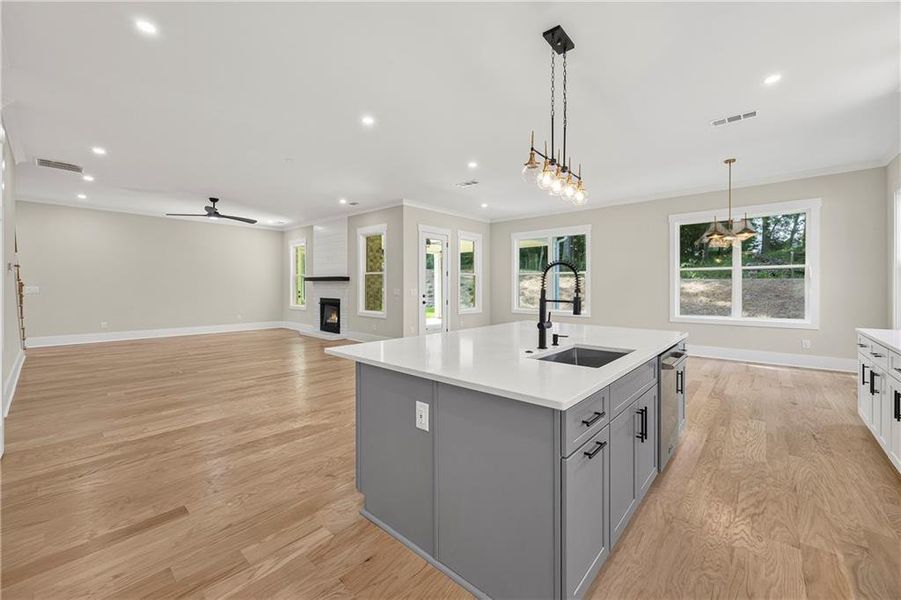 Furnished interior view inside a new home in , Marietta (Image 13).