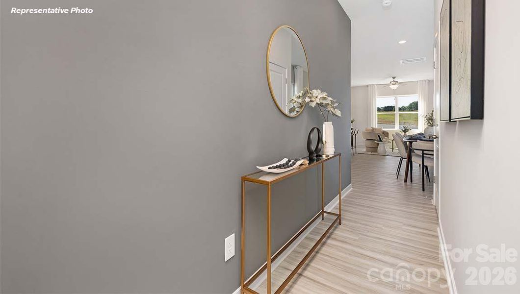 Furnished interior view inside a new home in The Townes at Troutman, Troutman (Image 7).