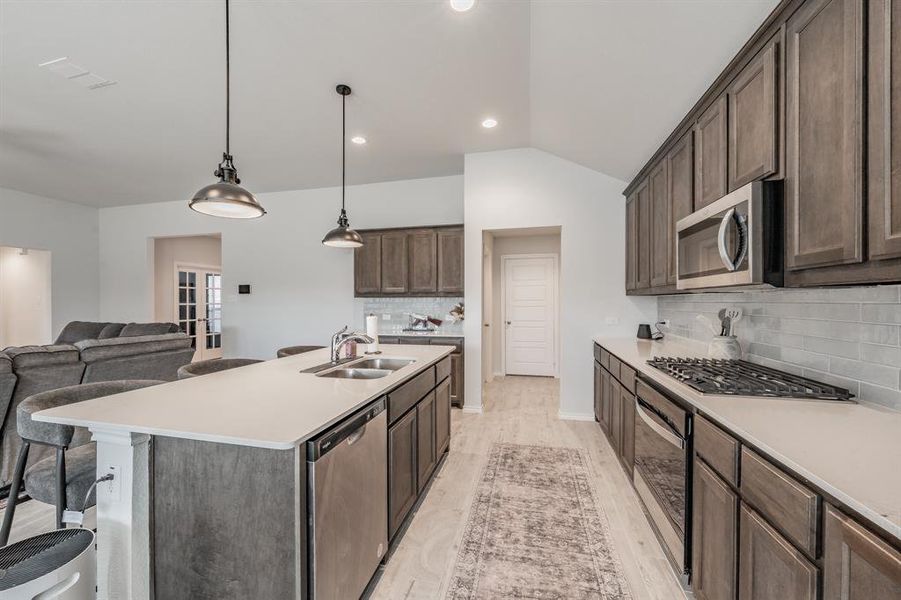 Furnished interior view inside a new home in Stone Eagle, Azle (Image 6).