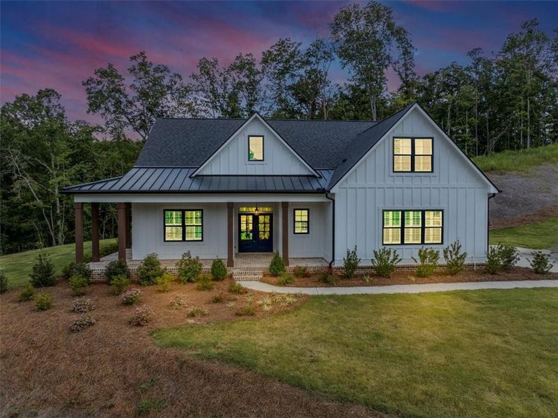 Front exterior of a new home in , Ball Ground, GA, highlighting curb appeal (Image 25).